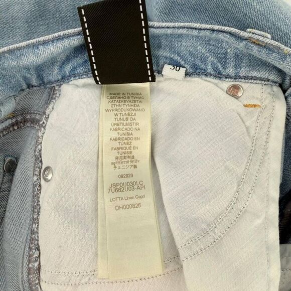 7 for all mankind Women's Jeans Trousers Wide Leg Size 30 - Picture 7 of 11